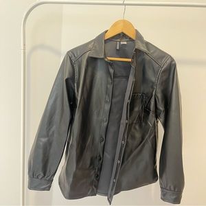 H&M Pleather Shacket
